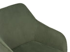 Gyrus Eettafelset met 4 Loren Stoelen - Groen / Donker hout - afbeelding 7