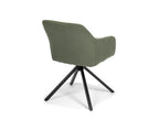 Gyrus Eettafelset met 4 Loren Stoelen - Groen / Donker hout - afbeelding 10