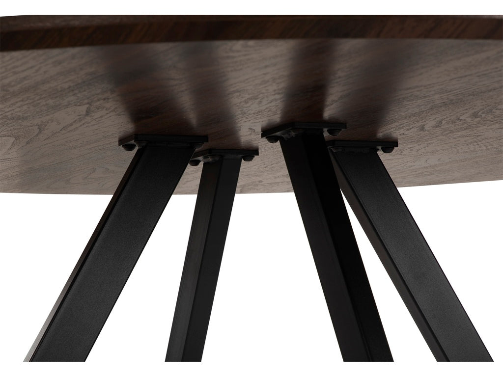 Gyrus Eettafelset met 4 Loren Stoelen - Groen / Donker hout - afbeelding 5