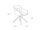 Gyrus Eettafelset met 4 Loren Stoelen - Groen / Donker hout - afbeelding 12