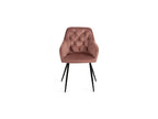 Gyrus Eettafelset met 4 Siena Stoelen - Wit / Roze - afbeelding 8