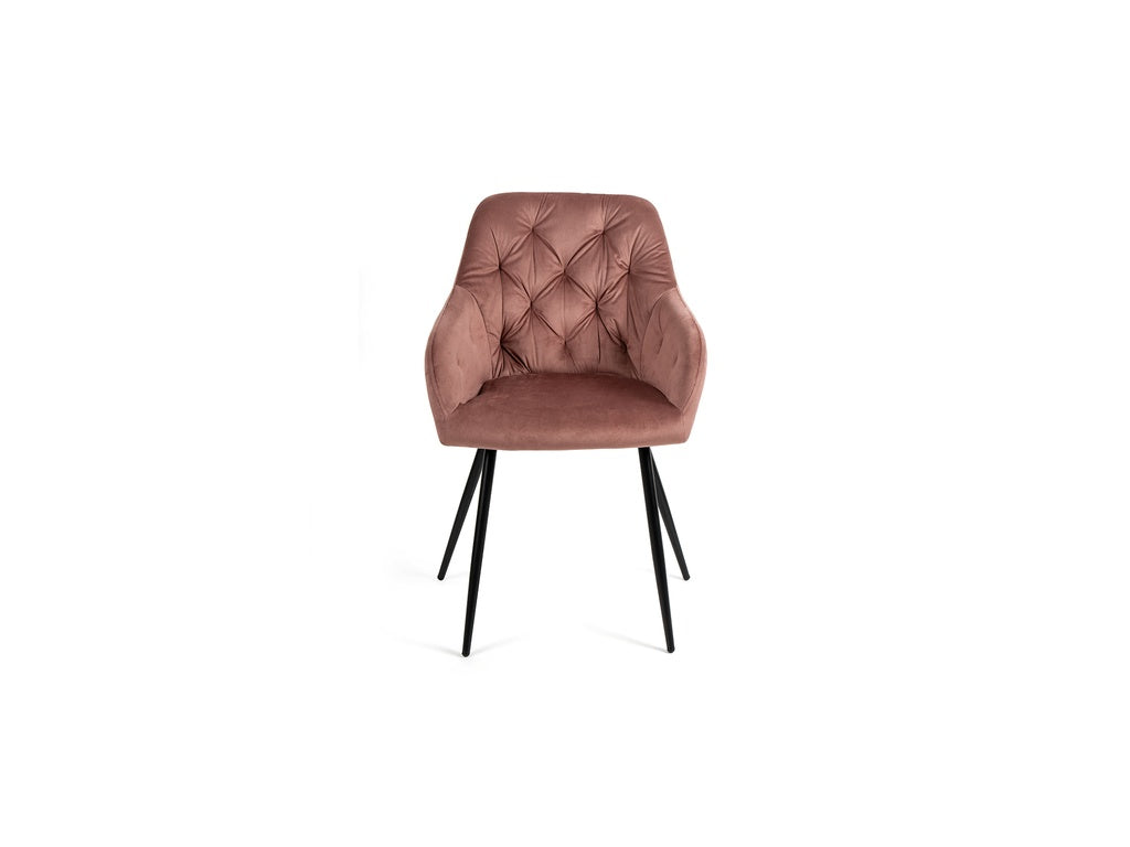 Gyrus Eettafelset met 4 Siena Stoelen - Wit / Roze - afbeelding 8