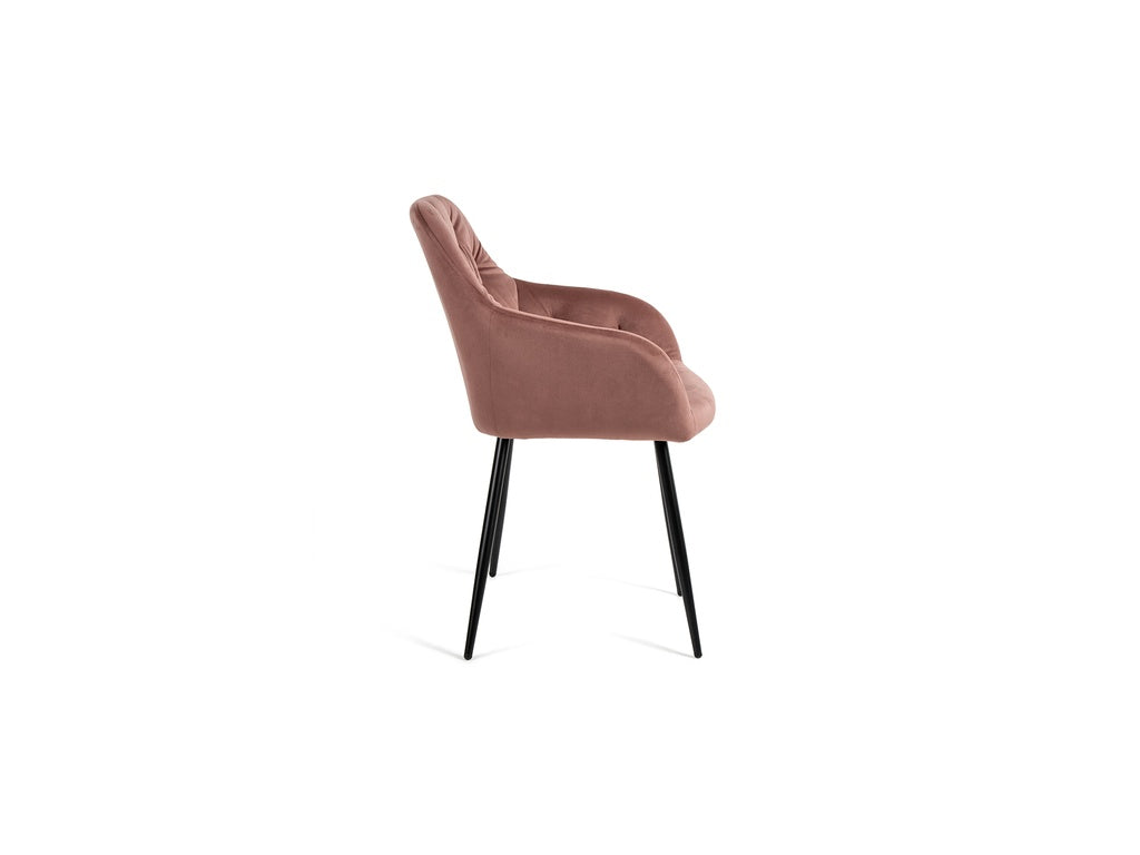 Gyrus Eettafelset met 4 Siena Stoelen - Wit / Roze - afbeelding 9