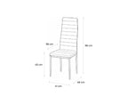 Ceramon Eettafelset met 4 Tino Stoelen - Wit - afbeelding 11