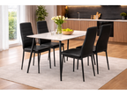 Ceramon Eettafelset met 4 Tino Stoelen - Wit - afbeelding 3