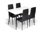 Ceramon Eettafelset met 4 Tino Stoelen - Wit - afbeelding 1