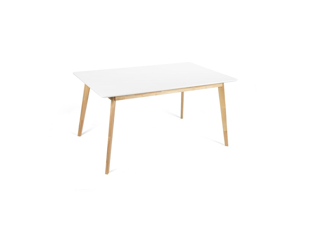 Scandinavia Eettafelset met 4 Marie Stoelen - Wit / Donkergrijs - afbeelding 3