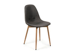 Scandinavia Eettafelset met 4 Marie Stoelen - Wit / Donkergrijs - afbeelding 5