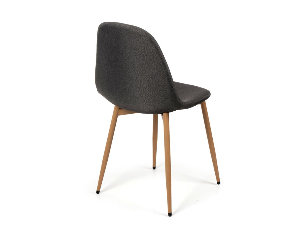 Scandinavia Eettafelset met 4 Marie Stoelen - Wit / Donkergrijs - afbeelding 7