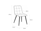 Robul Eettafelset met 6 Aria Stoelen - Groen / Licht hout - afbeelding 10