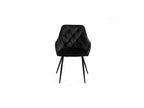 Gyrus Eettafelset met 4 Siena Stoelen - Zwart / Wit - afbeelding 10