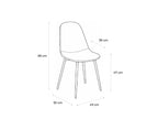 Ceramon Eettafelset met 4 Marie Stoelen - Wit / Groen - afbeelding 11