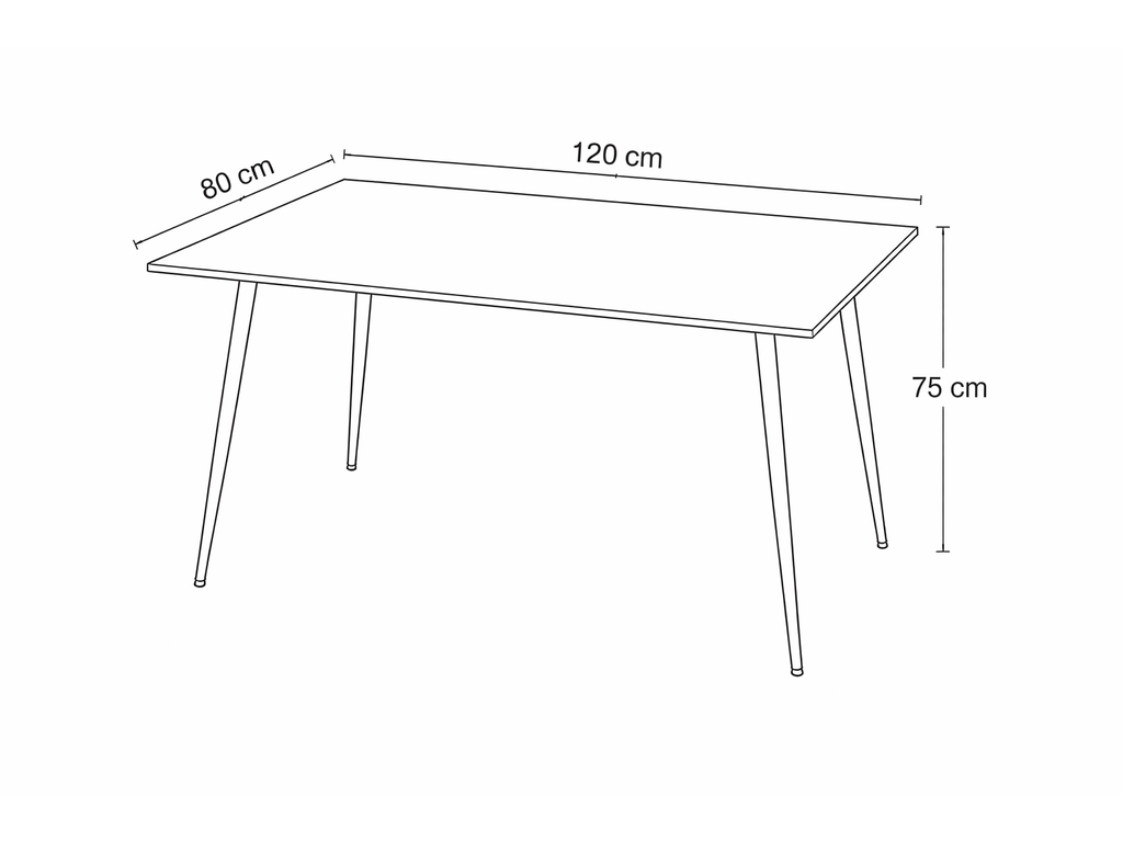 Ceramon Eettafelset met 4 Marie Stoelen - Wit / Groen - afbeelding 5