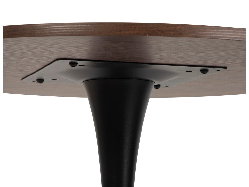 Orbis Eettafelset met 4 Loren Stoelen - Zwart / Beige / Bruin - afbeelding 5