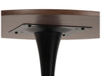 Orbis Eettafelset met 4 Loren Stoelen - Zwart / Beige / Bruin - afbeelding 5