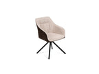 Orbis Eettafelset met 4 Loren Stoelen - Zwart / Beige / Bruin - afbeelding 7