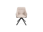 Orbis Eettafelset met 4 Loren Stoelen - Zwart / Beige / Bruin - afbeelding 8