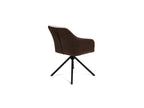 Orbis Eettafelset met 4 Loren Stoelen - Zwart / Beige / Bruin - afbeelding 10