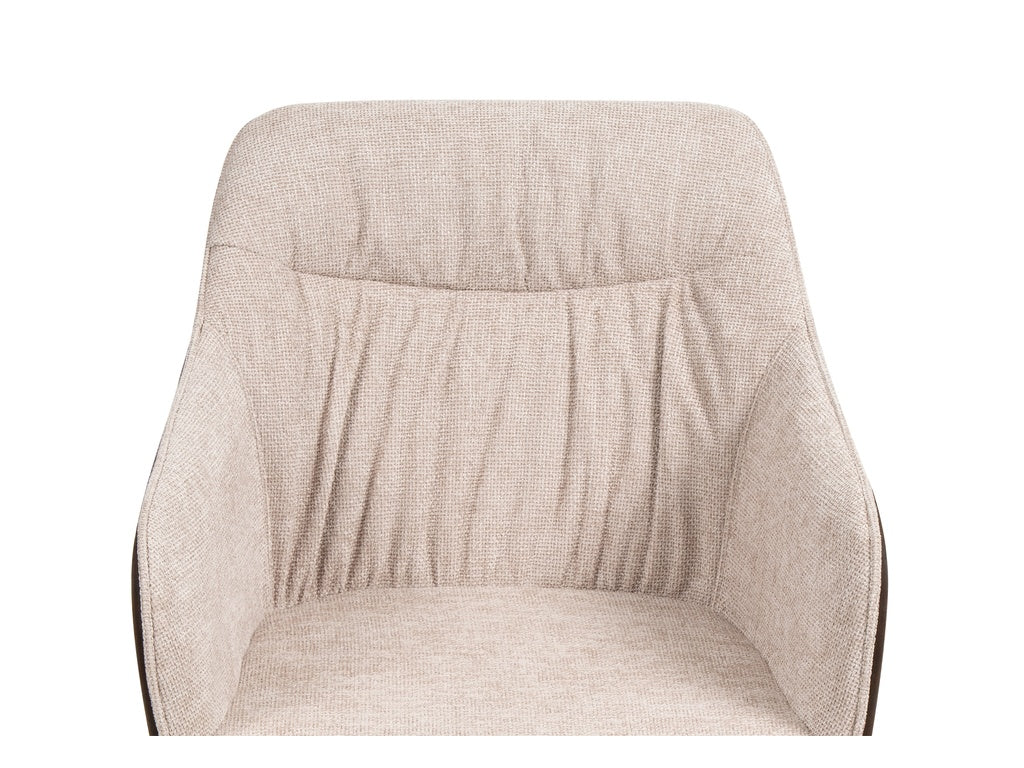 Orbis Eettafelset met 4 Loren Stoelen - Zwart / Beige / Bruin - afbeelding 11