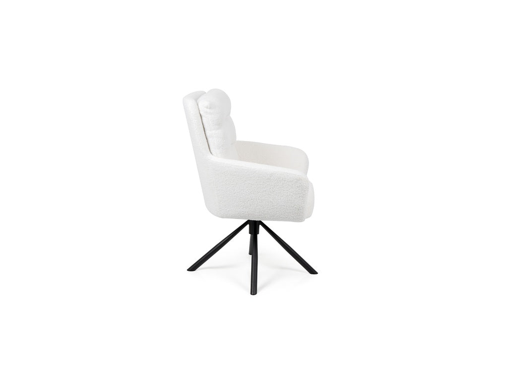 Terron Eettafelset met 6 Enzo Stoelen - Wit - afbeelding 7
