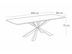 Terron Eettafelset met 6 Enzo Stoelen - Wit - afbeelding 4