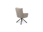 Ebon Eettafelset met 4 Enzo Stoelen - Beige / Donker hout - afbeelding 13