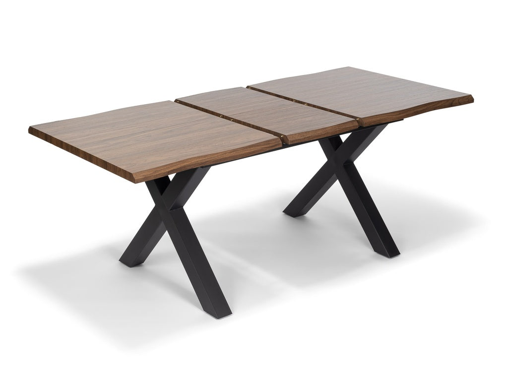 Ebon Eettafelset met 4 Enzo Stoelen - Beige / Donker hout - afbeelding 5