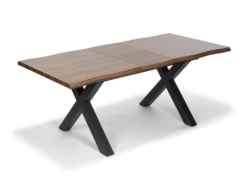 Ebon Eettafelset met 4 Enzo Stoelen - Beige / Donker hout - afbeelding 6