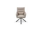 Ebon Eettafelset met 4 Enzo Stoelen - Beige / Donker hout - afbeelding 11