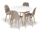 Scandinavia Eettafelset met 4 Marie Stoelen - afbeelding 1