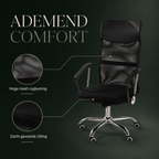 AERO infographic ademende mesh rugleuning en gevoerde zitting