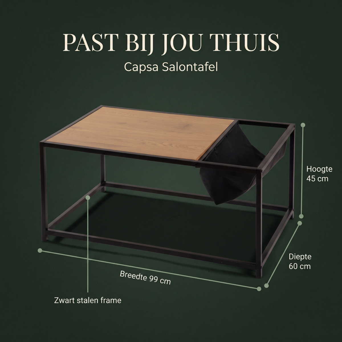 Capsa Salontafel – afmetingen
