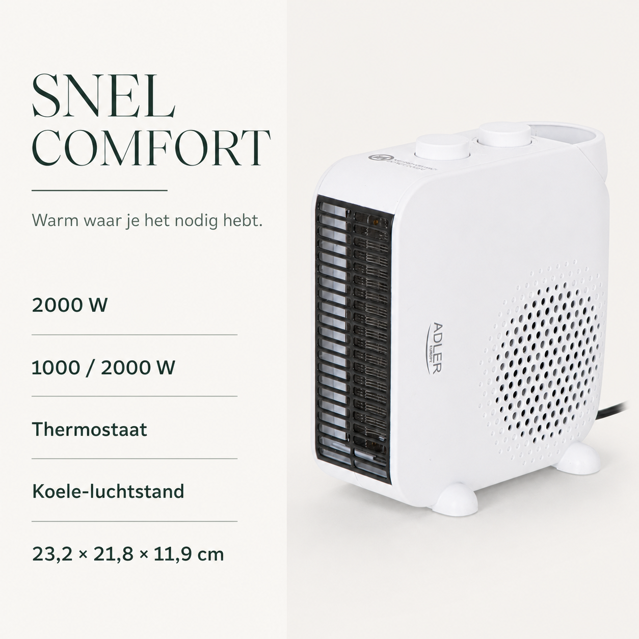 CompactHeat 2000 voordelen