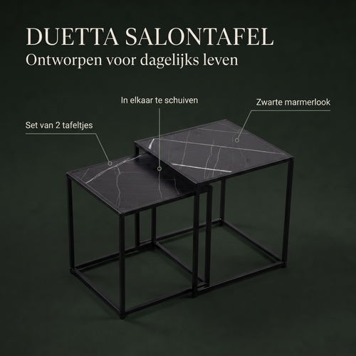 Duetta Zwart – ontwerp en materialen