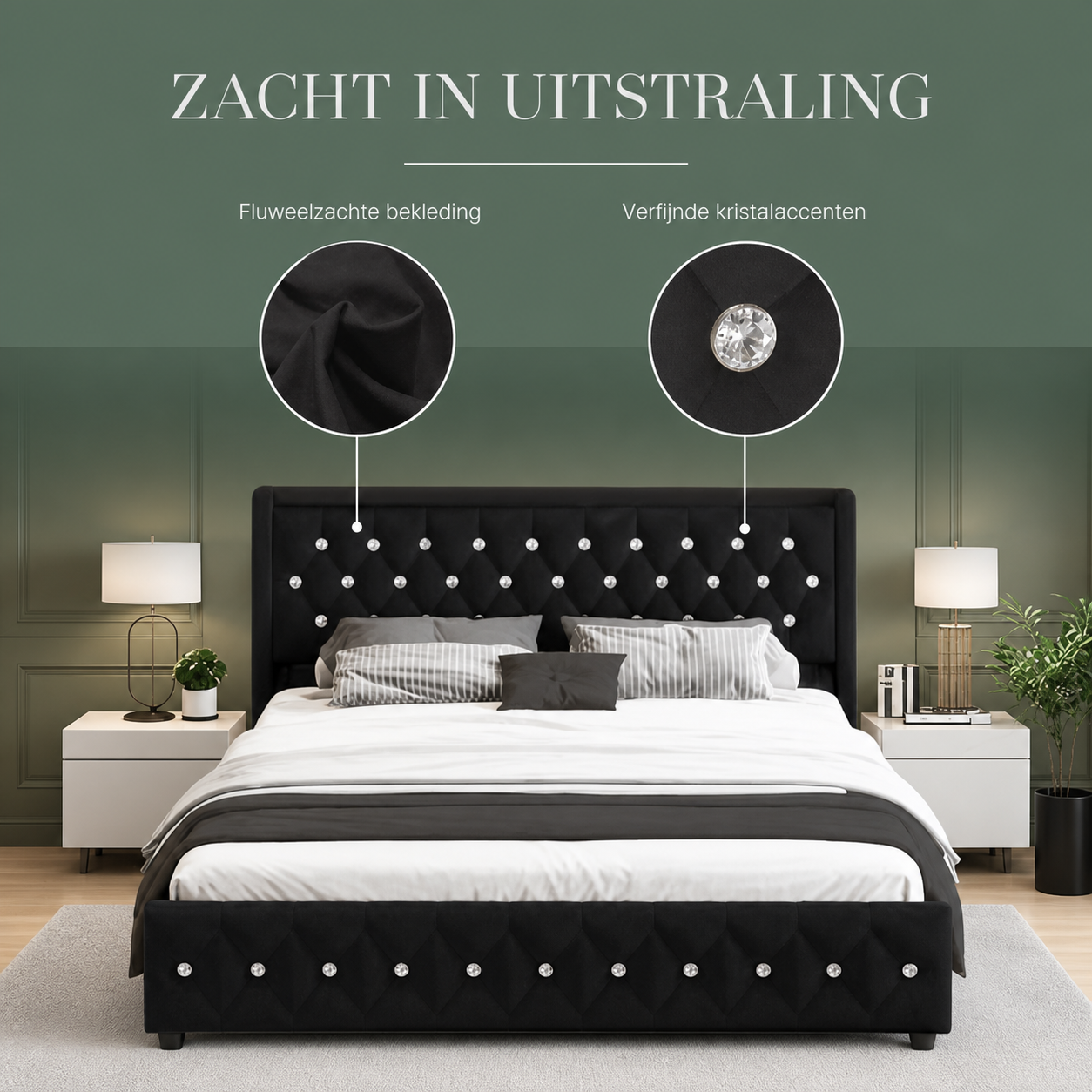 Lumi bedframe materiaal en afwerking