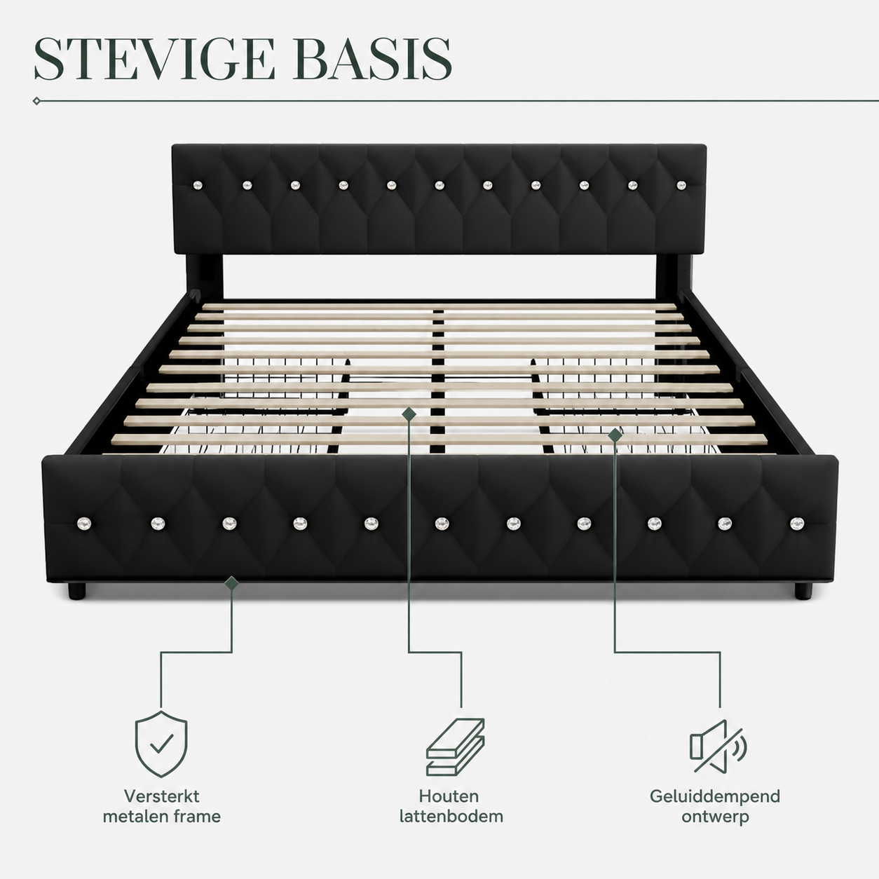 Lumi bedframe constructie