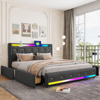 Aure Bluetooth LED Bedframe - HD productbeeld 2