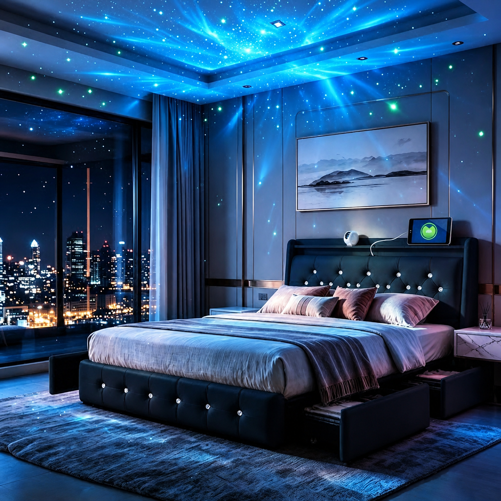 Celeste LED Bedframe - HD productbeeld 1