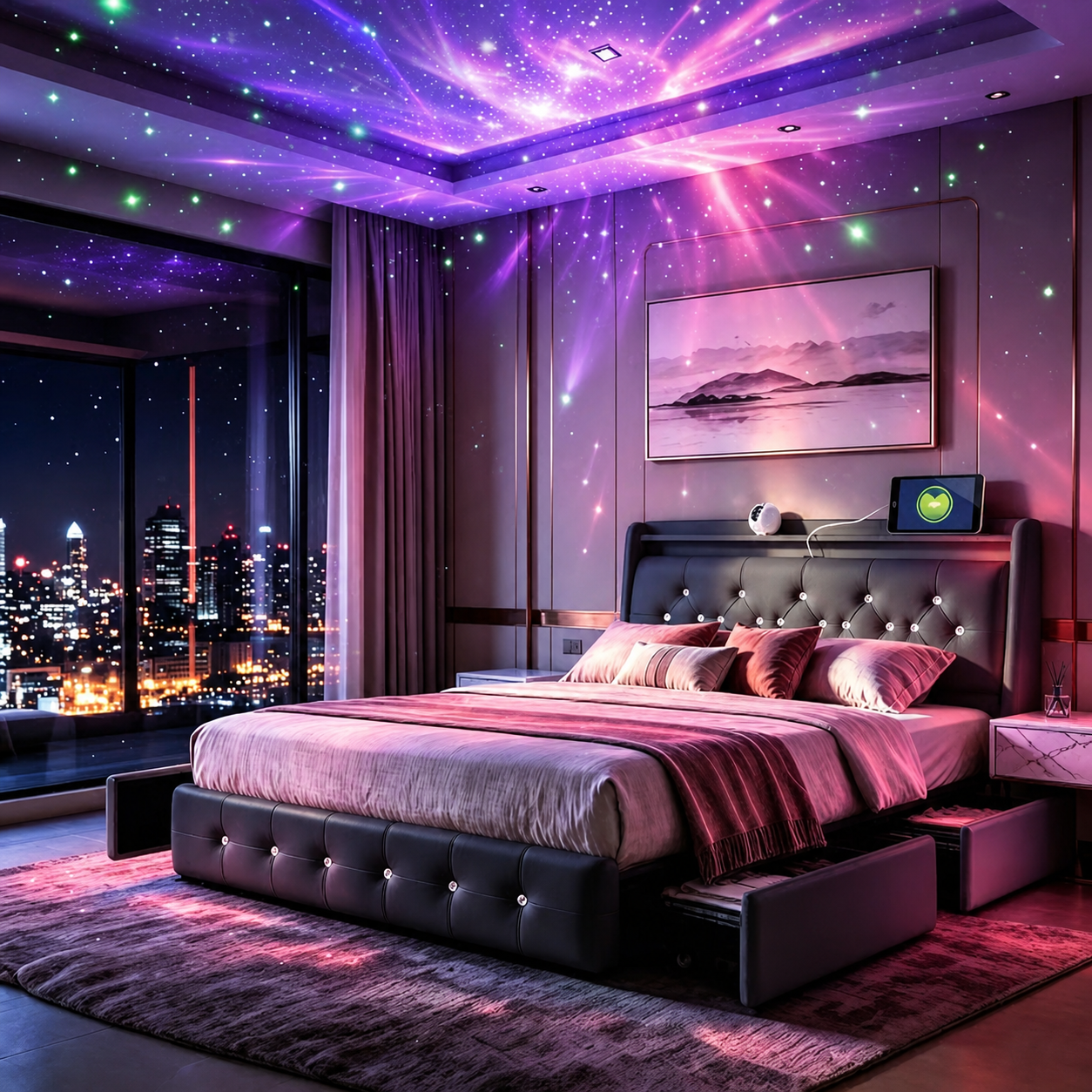 Celeste LED Bedframe - HD productbeeld 3