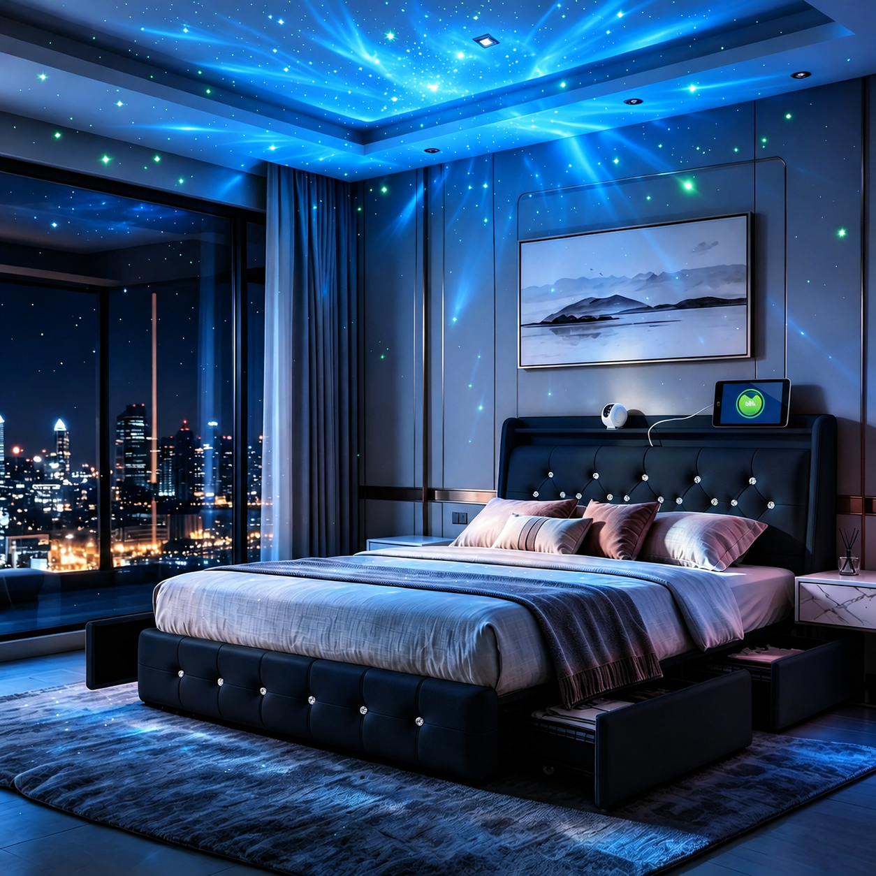 Celeste LED Bedframe - HD productbeeld 4
