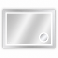 Focus LED badkamerspiegel met zilveren reflectie en 3x vergroting