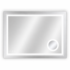 Focus LED badkamerspiegel met zilveren reflectie en 3x vergroting