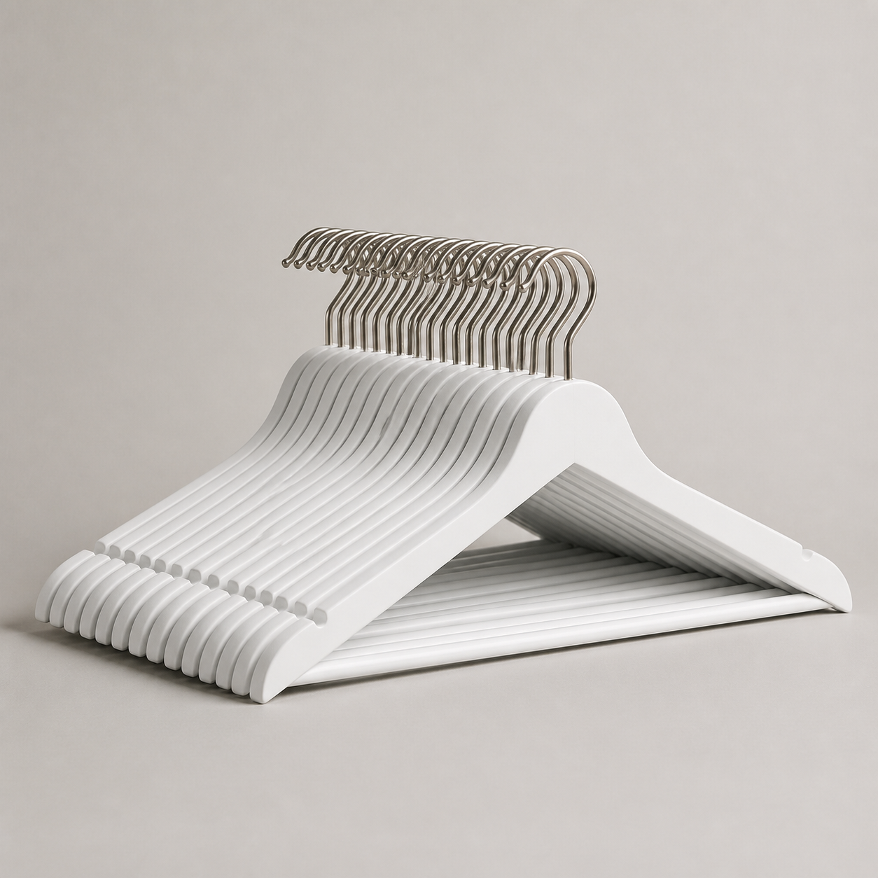 Witte kledinghangers - set van 20