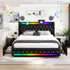 Lumi Bluetooth LED Bedframe - HD productbeeld 4