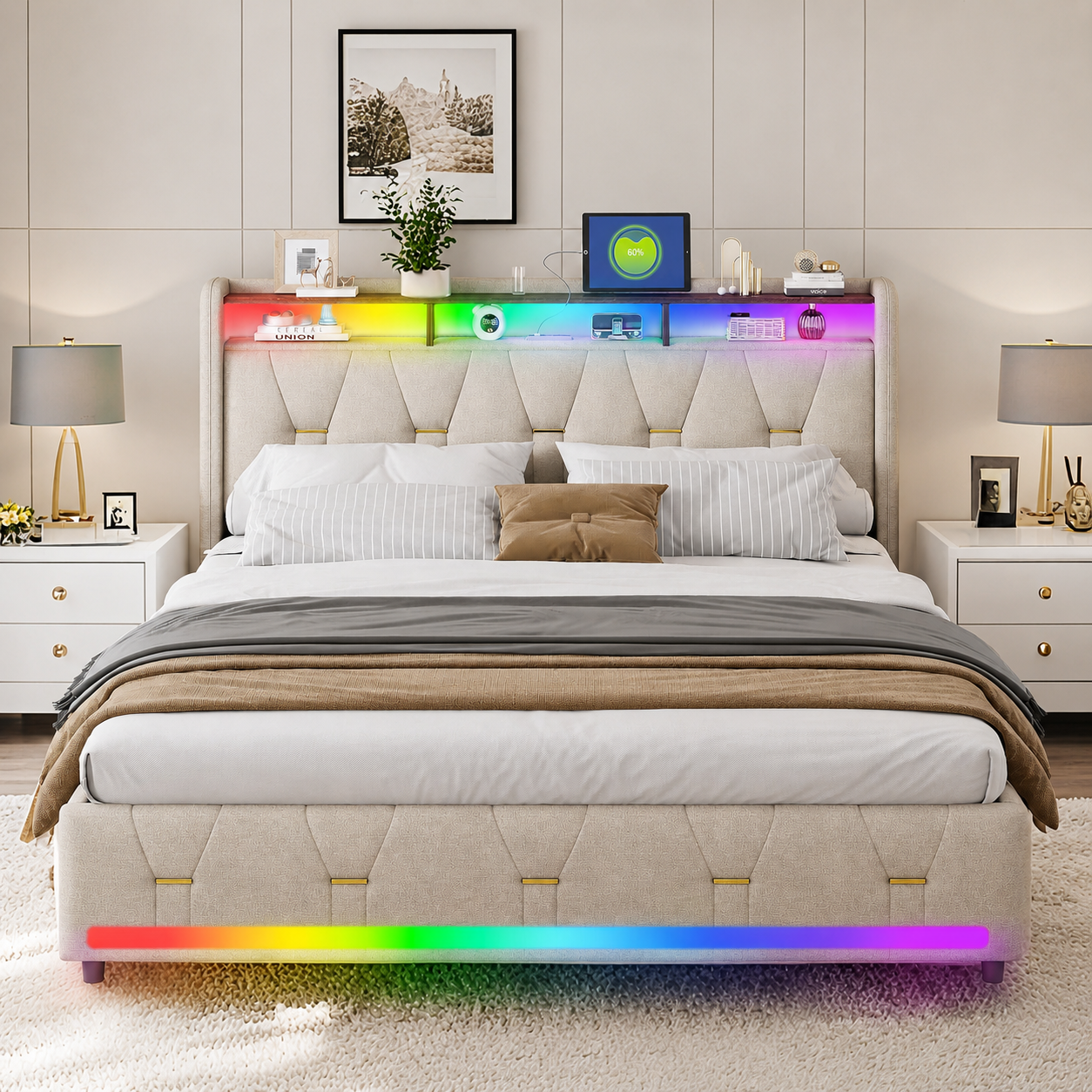 Mira LED Bedframe - HD productbeeld 4
