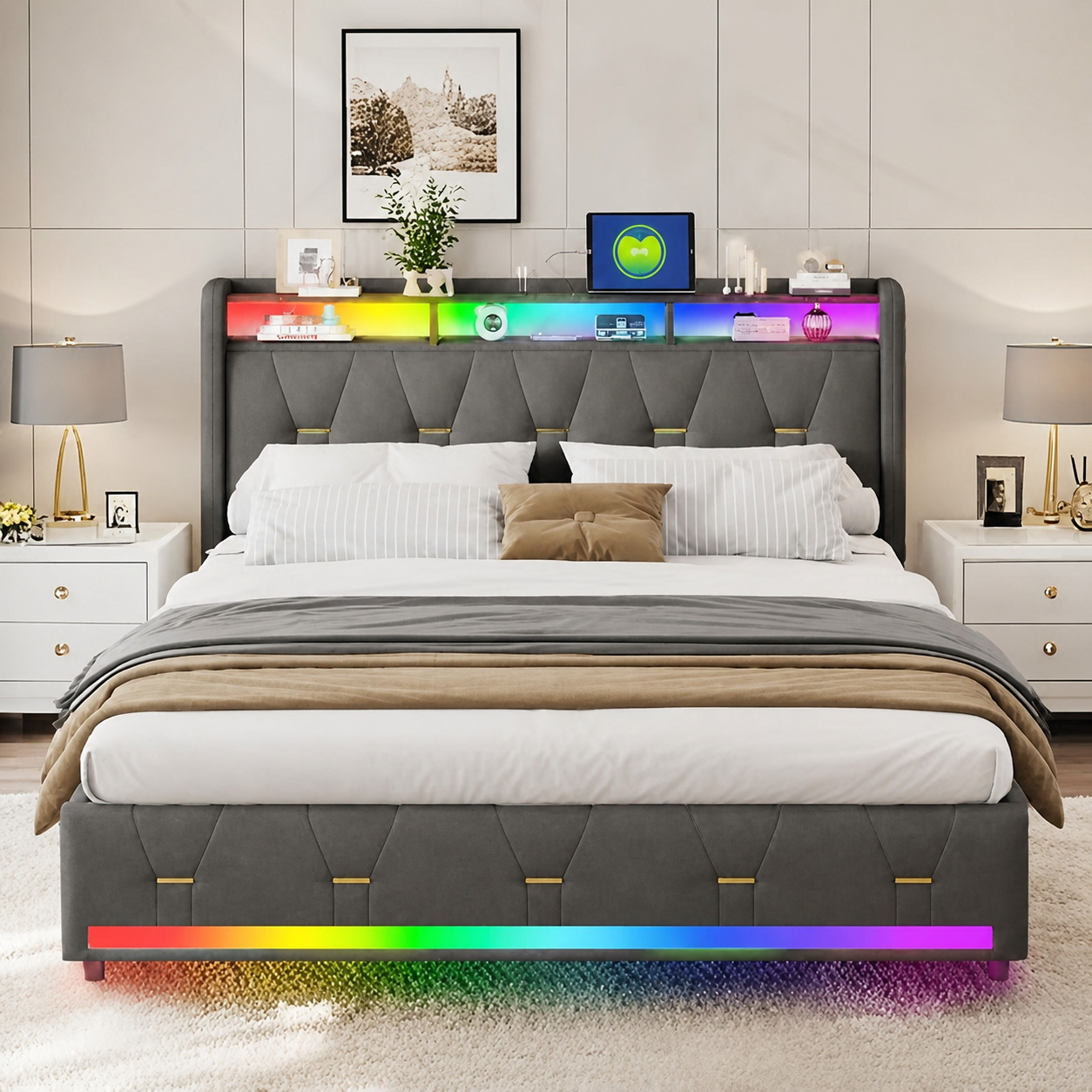 Mira LED Bedframe - HD productbeeld 5