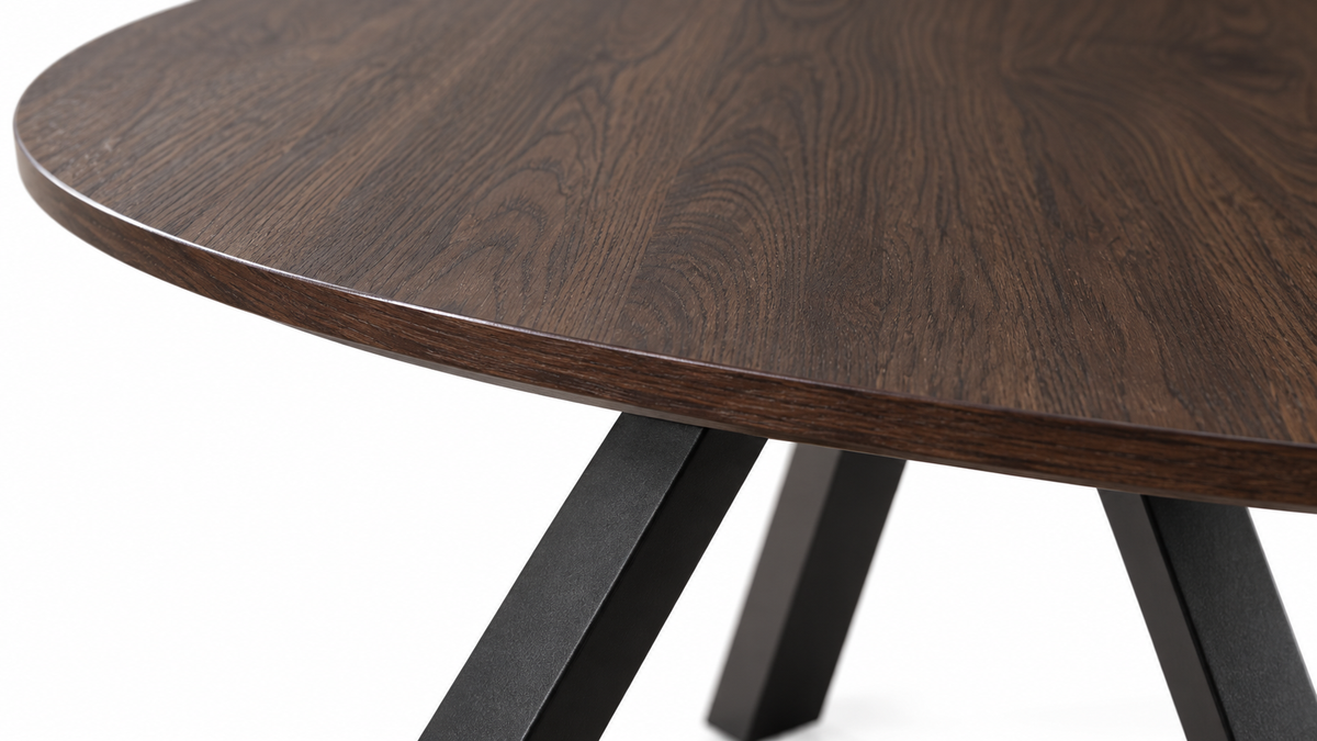 Detailfoto van Eettafel GYRUS 120 Bruin