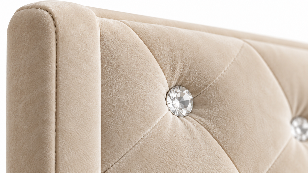Detailfoto van Lumi Bluetooth LED Bedframe met Opbergruimte
