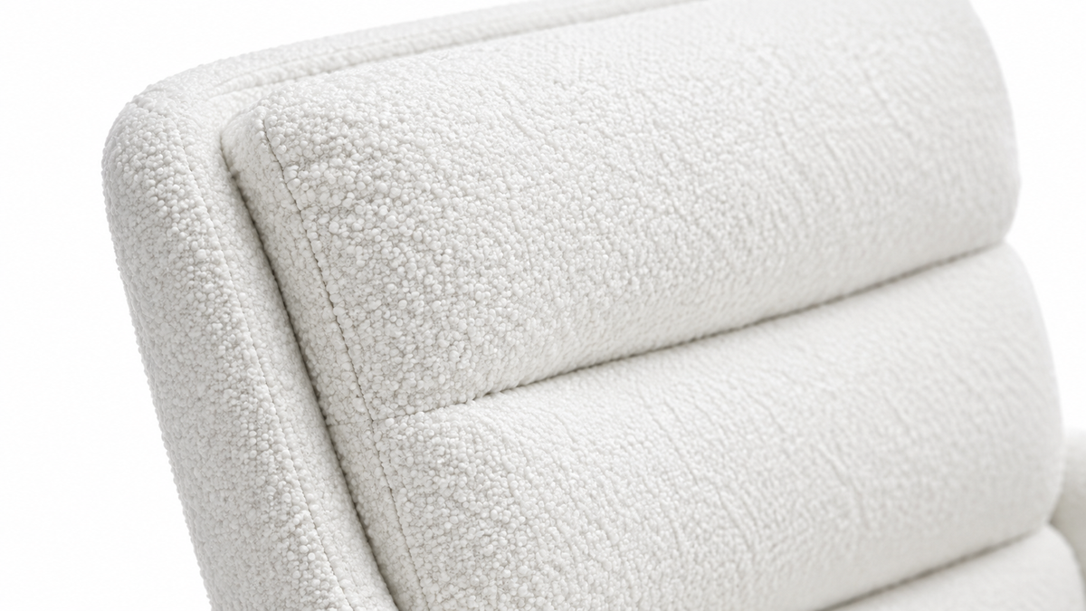 Detailfoto van Terron Eettafelset met 6 Enzo Stoelen - Wit