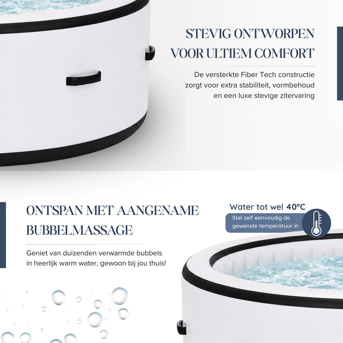 Digitale bediening en filterpomp van de witte jacuzzi